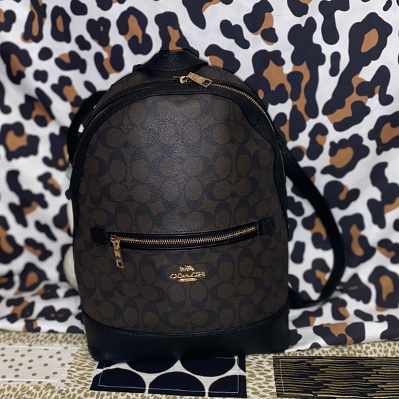 Coach Handbags - COACH LARGE BACKPACK PURSE N SIGNATURE CANVAS